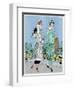 Two Ladies in Outfits by Jeanne Lanvin-null-Framed Art Print