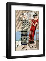 Two Ladies in Outfits by Lucien Lelong and Jean Patou-null-Framed Photographic Print