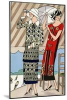 Two Ladies in Outfits by Lucien Lelong and Jean Patou-null-Mounted Photographic Print