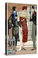 Two Ladies in Outfits by Paul Poiret-null-Stretched Canvas