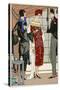 Two Ladies in Outfits by Paul Poiret-null-Stretched Canvas