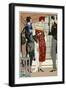 Two Ladies in Outfits by Paul Poiret-null-Framed Art Print