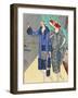 Two Ladies in Outfits by Philippe Et Gaston and Beer-null-Framed Art Print