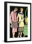 Two Ladies in Outfits by Philippe Et Gaston and Bernard-null-Framed Art Print