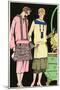 Two Ladies in Outfits by Philippe Et Gaston and Bernard-null-Mounted Art Print