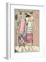 Two Ladies in Outfits by Philippe Et Gaston and Bernard-null-Framed Art Print