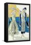 Two Ladies in Summer Dresses by Jeanne Lanvin-null-Framed Stretched Canvas