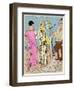 Two Ladies in Summer Outfits by Bernard-null-Framed Art Print