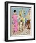 Two Ladies in Summer Outfits by Bernard-null-Framed Art Print