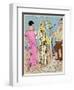 Two Ladies in Summer Outfits by Bernard-null-Framed Art Print