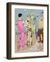 Two Ladies in Summer Outfits by Bernard-null-Framed Art Print