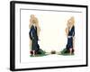 Two Ladies in Winter Outfits by Premet and Worth-null-Framed Giclee Print