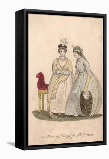 Two Ladies of 1800-null-Framed Stretched Canvas