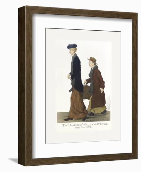 Two Ladies of Walham Avenue-George Belcher-Framed Premium Giclee Print