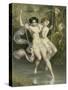 Two Ladies on a Swing, Illustration from "Les Sylphides"-Charles Bargue-Stretched Canvas