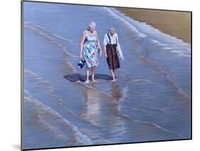 Two Ladies Paddling - Weston-Super-Mare-Peter Breeden-Mounted Giclee Print