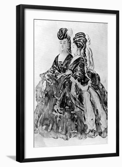 Two Ladies-Constantin Guys-Framed Giclee Print