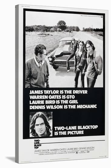 Two-Lane Black Top-null-Stretched Canvas