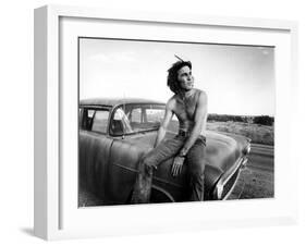 Two-Lane Blacktop, Dennis Wilson, 1971-null-Framed Photo