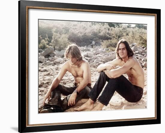 Two-Lane Blacktop, Dennis Wilson, James Taylor, 1971-null-Framed Photo