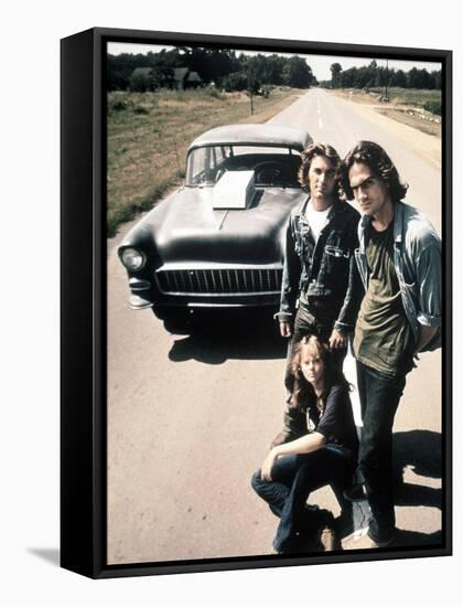 Two-Lane Blacktop, Dennis Wilson, James Taylor, Laurie Bird, 1971-null-Framed Stretched Canvas