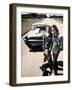 Two-Lane Blacktop, Dennis Wilson, James Taylor, Laurie Bird, 1971-null-Framed Photo