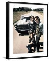 Two-Lane Blacktop, Dennis Wilson, James Taylor, Laurie Bird, 1971-null-Framed Photo