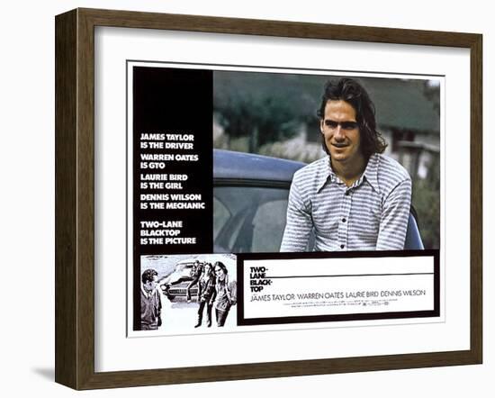 Two-Lane Blacktop, James Taylor, 1971-null-Framed Art Print