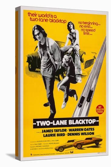 Two-Lane Blacktop, James Taylor, Laurie Bird, Dennis Wilson, 1971-null-Stretched Canvas