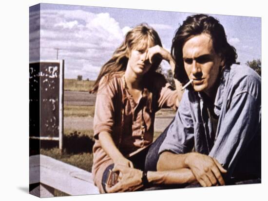 Two-Lane Blacktop, Laurie Bird, James Taylor, 1971-null-Stretched Canvas