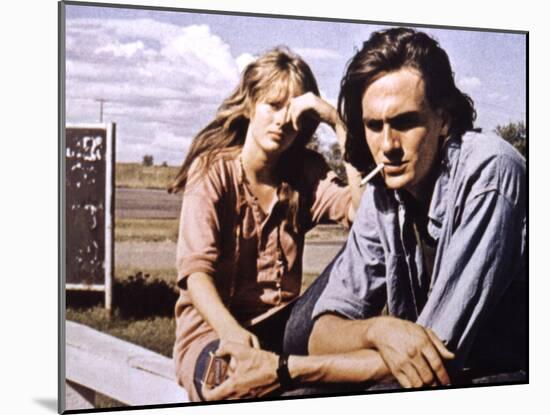 Two-Lane Blacktop, Laurie Bird, James Taylor, 1971-null-Mounted Photo