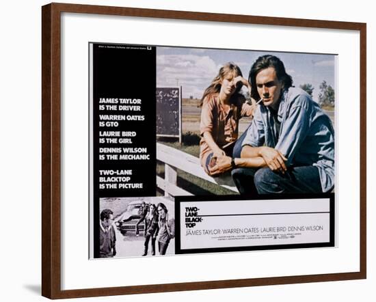 Two-Lane Blacktop, Laurie Bird, James Taylor, 1971-null-Framed Art Print