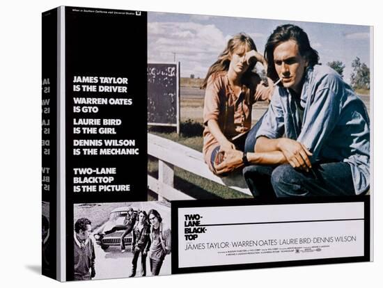 Two-Lane Blacktop, Laurie Bird, James Taylor, 1971-null-Stretched Canvas