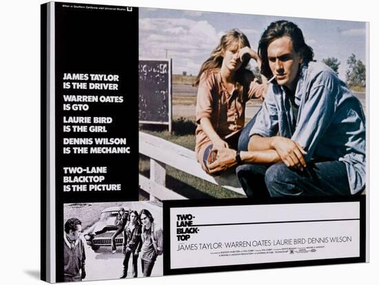 Two-Lane Blacktop, Laurie Bird, James Taylor, 1971-null-Stretched Canvas