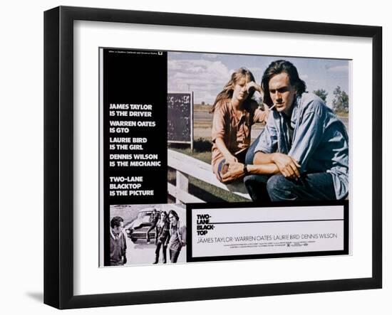 Two-Lane Blacktop, Laurie Bird, James Taylor, 1971-null-Framed Art Print