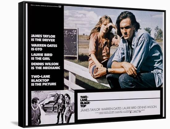 Two-Lane Blacktop, Laurie Bird, James Taylor, 1971-null-Framed Stretched Canvas