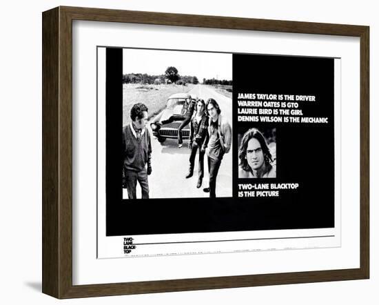 Two-Lane Blacktop-null-Framed Art Print