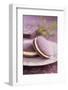 Two Lavender Whoopie Pies on a Plate-Lew Robertson-Framed Photographic Print