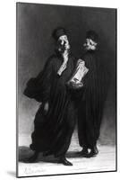 Two Lawyers, circa 1862-Honore Daumier-Mounted Giclee Print
