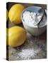 Two Lemons and Flour-Michael Paul-Stretched Canvas