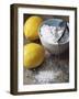 Two Lemons and Flour-Michael Paul-Framed Photographic Print