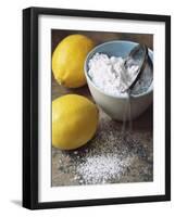 Two Lemons and Flour-Michael Paul-Framed Photographic Print