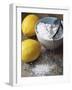 Two Lemons and Flour-Michael Paul-Framed Photographic Print