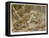 Two Leopards in the Wild-Wilhelm Kuhnert-Framed Stretched Canvas
