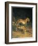 Two Leopards Playing-Jacques Laurent-Framed Art Print