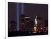 Two Light Beams Illuminate the Sky-null-Framed Photographic Print