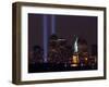 Two Light Beams Illuminate the Sky-null-Framed Photographic Print