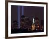 Two Light Beams Illuminate the Sky-null-Framed Photographic Print