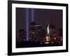 Two Light Beams Illuminate the Sky-null-Framed Photographic Print