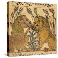 Two Lions-Aristotle ibn Bakhtishu-Stretched Canvas